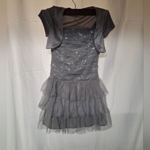 Amy Byer Silver Dress